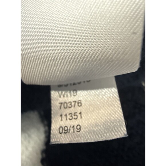 Loft Womens Large Stripe Navy White Sweater Buttons Nautical Coastal Preppy - Picture 6 of 8